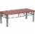 Flash Furniture Table,Mahogany Tabletop,Rectangular  JB-5-COF-MAH-GG Perspective: front