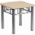 Flash Furniture End Table,Natural Tabletop,Square JB-6-END-NAT-GG Perspective: front