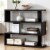 Barnes 3 Shelf Bookcase in Dark Brown Perspective: front