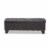Hannah Storage Bench in Dark Gray Perspective: front
