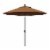 California Umbrella 9' Patio Umbrella in Teak Perspective: front