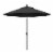 California Umbrella 9' Patio Umbrella in Black Perspective: front