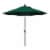 9' Patio Umbrella in Forest Green - California Umbrella Perspective: front