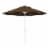California Umbrella 9' Patio Umbrella in Teak Perspective: front
