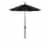 6' Patio Umbrella in Black - California Umbrella Perspective: front