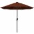California Umbrella 9' Casa Olefin Tilt Crank Lift Patio Umbrella in Terracotta Perspective: front