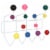 Gumball Coat Rack - Multicolored Perspective: front