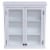 Dorset 27 W x 29 H Wall Mounted Bath Storage Cabinet with Glass Cabinet Doors Perspective: front