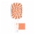 Unbrush® Plus Detangling Hair Brush - White & Orange Sherbet Perspective: front