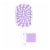 Unbrush® Plus Detangling Hair Brush - White & Sugar Plum Lavender Perspective: front