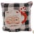 Christmas SANTA COCOA MUG PILLOW Fabric Holiday Gift Candy Cane Face C18096 Perspective: front