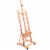 Medium Wooden H-Frame Studio Easel with Artist Storage Tray and Wheels - Adjusts to 96  High Perspective: front