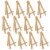 5  Mini Wood Display Easel (12 Pack), A-Frame Artist Tripod Easel - Tabletop Holder Stand Perspective: front