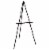 64  Black Torrey Wooden A-Frame Tripod Studio Artist Floor Easel, Adjustable Tray Height Perspective: front