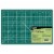 12  x 18  Green/Black Self Healing 5-Ply Double Sided Durable Non-Slip PVC Cutting Mat Perspective: front