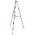 66  Showroom Black Aluminum Display Easel and Presentation Stand - Large Adjustable Height Perspective: front