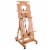 Double Rocker Crank Heavy Duty Extra Large Wooden Studio Floor Easel - Adjustable H-Frame Perspective: front