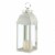 Home Locomotion 10001047 Distressed Ivory Candle Lantern Perspective: front