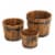 Home Locomotion 10015114 Country Barrel Planters Set Perspective: front