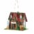 Zingz & Thingz Winery Red Roof Wood Cottage Birdhouse Perspective: front