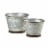 Summerfield Terrace 10018834 Metal Galvanized Planters Perspective: front