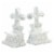 Fleur-De-Lis Bookends Perspective: front