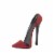 Sparkle Red Shoe Phone Holder Perspective: front
