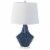 Zingz & Thingz Nikki Chu Mason Ceramic Table Lamp in Blue and White Perspective: front