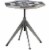 Zingz & Thingz Nikki Chu Wooden Checker Side Table in Black and White Perspective: front