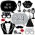 Big Dot of Happiness New Years Eve Party - Silver 2023 New Year Party Photo Booth Props 20 Ct Perspective: front