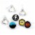 Big Dot of Happiness Bam Superhero - Party Round Candy Sticker Favors (1 Sheet of 108) Perspective: front