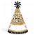 Big Dot of Happiness Pop, Fizz, Clink - Cone 2023 New Year's Eve Resolution Party Hats - 8 Ct Perspective: front