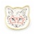 Cat Dish Plate | Small Ceramic Catchall Dish For Treats, Keys, Change, & More Perspective: front