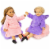 Playtime by Eimmie Puffy Plush Sleepover 18 Inch Doll Outfit with 2 Plush Chairs Perspective: front