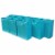 Occasionall Designer Turquoise Paper Gift Wrap Bags with Handles Solid Colors 12Pcs - 6x3x7.5 Perspective: front