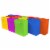 Occasionall Designer Paper Multi Color Gift Wrap Bags with Handles Solid Bulk Perspective: front