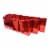 Red Foil Gift bags with Handles, Designer Solid Red Paper Gift Wrap Bags Perspective: front