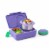 Omie OmieBox UP - Insulated Bento Lunch Box + 12 oz Thermos - Galaxy Purple Perspective: front