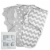 Swaddle Blanket Baby Girl Boy Easy Adjustable 3 Pack Infant Sleep Sack (Large, Gray) Perspective: front