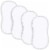 Organic Bamboo Burp Cloths, 4 Pack Large, Baby Washcloths Burping Cloth by Comfy Cubs Perspective: front