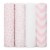 Muslin Swaddle Blankets Neutral Receiving Blanket by Comfy Cubs (Pink) Perspective: front
