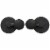 Hamilton Hills Round Pivot Mirror Black Hardware Tilting Anchors Perspective: front