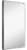 Hamilton Hills 24x36  Silver Vanity Mirror | Brushed Metal Frame | Rectangular or Square Perspective: front