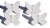 Vibhsa Butterfly Napkin Rings - White Perspective: front