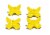 Vibhsa Butterfly Napkin Rings - Yellow Perspective: front