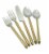 Vibhsa Hammered Flatware Set 20 Piece - Gold Perspective: front