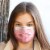 50 Pack EZ Breezy Kids Disposable Face Masks - Perfect Size for Children (Pink, 4-12 Years) Perspective: front