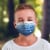 50 Pack EZ Breezy Kids Disposable Face Masks - Perfect Size for Children (Blue, 4-12 Years) Perspective: front