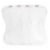 WeeSprout Unisex Organic Towel Cotton Burp Cloths, Ultra-Absorbent Layers, White, Set of 4 Perspective: front