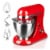 Geek Chef GSM45R Stainless Steel 4.8 Quart Bowl 12 Speed Baking Stand Mixer, Red Perspective: front